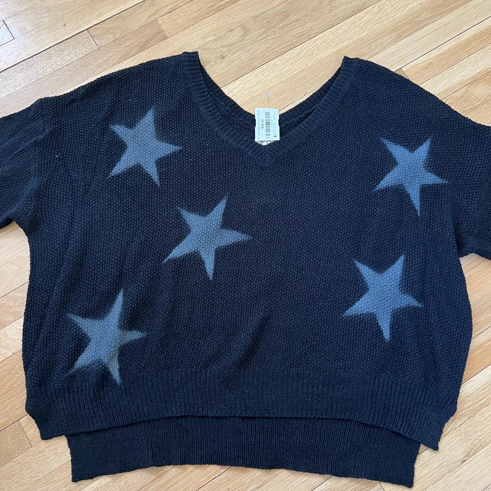 Women's Black Star Sweater